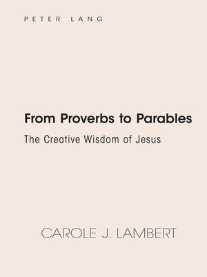 cover image of From Proverbs to Parables